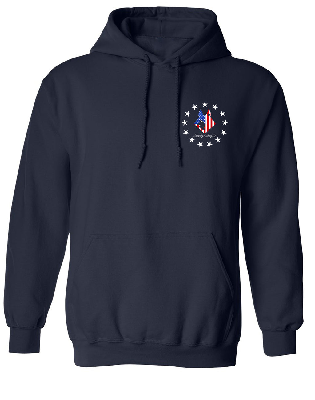 Home of the Brave Hoodie- NAVY BLUE